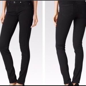 Paige Skyline Skinny Black Stretch Jeans